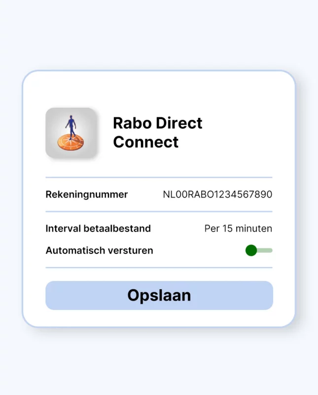In BlueLemon24 Financieel Beheer worden inkomende en uitgaande betalingen automatisch verwerkt met een interval betaalbestand via bijvoorbeeld Rabo Direct Connect