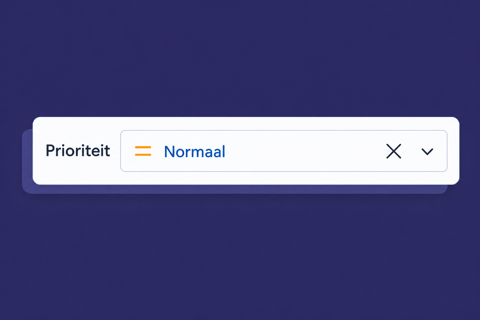 Prioriteit van een taak instellen in BlueLemon24, met Normaal geselecteerd.